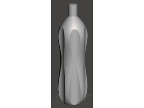gerippte Flasche Wasser Essen & trinken vase-Modus 3d print model - Mito3D