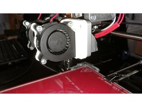 compact dual fan shroud geeetech prusa i3 3d printer parts 3d print model - Mito3D