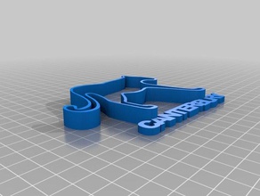 canterbury key chain accessories 3d print model - Mito3D
