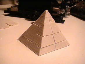 Büyük Piramit giza bulmaca tarama ve kopyaları eğitim piramit 3d print model - Mito3D