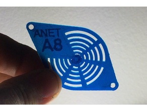 anet a8-Lüfter-Abdeckung 3d Drucker Zubehör a8 a8-fan Teile a8-upgrade 3d print model - Mito3D
