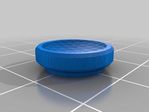 3d slash finsihed-textured cap 3d print model - Mito3D