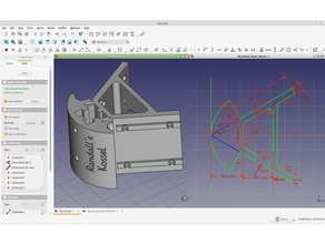 kossel moteur vertex tutoriel L'imprimante 3d de pièces freecad 2020 didacticiel 3d print model - Mito3D