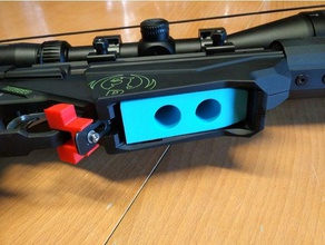 ruger tek çekim adaptör remix parmak delikleri rpr spor ve açık hava hassas keskin nişancı tüfeği 3d print model - Mito3D