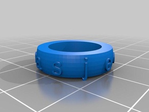 mi personalizados anillo de texto opcional creador customiser La impresión en 3d personalizado 3d print model - Mito3D