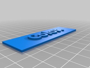 color signs & logos customized 3d print model - Mito3D