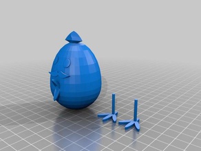 huevo-vert L'impression 3d 3d print model - Mito3D
