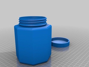 my customized sks 8 sides containers 3d print model - Mito3D