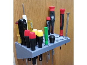 bushings wiha screwdriver rack organization phillips stand 3d print model - Mito3D