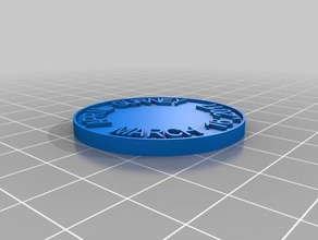 april 3d coin coins & badges customized 3d print model - Mito3D
