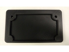 motorcycle license plate frame automotive 3d print model - Mito3D