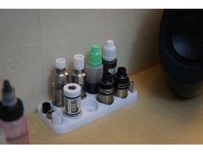 vaporizador caixa organização a ponta de gotejamento driptip stand vape verdampfer 3d print model - Mito3D