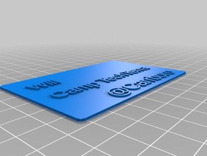 biglietto da visita segni e loghi su misura 3d print model - Mito3D
