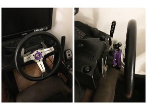 a logitech g27 volante adaptador jogos de vídeo bc corrida deriva à simulador condução e-freio enjuku griproyal travão mão momo vértice 3d print model - Mito3D