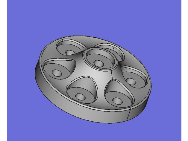 stand 7 atomizadores de tamanhos diferentes organização atomizador criado freecad o e-cigarro 3D print model - Mito3D