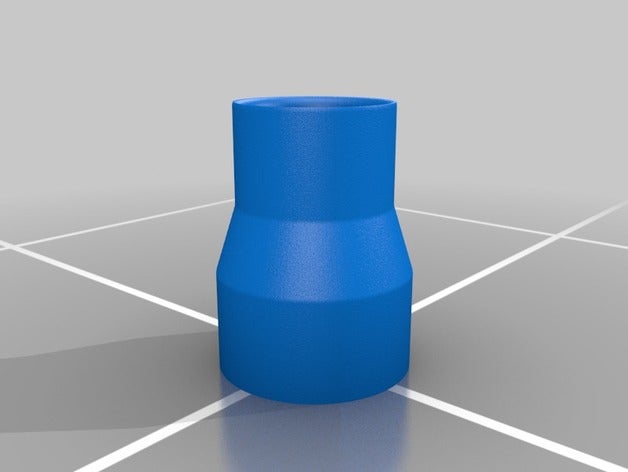 25 hauteur 1,875 droite vide adaptateur dewalt scie à table pièces collecteur de poussière 3D print model - Mito3D