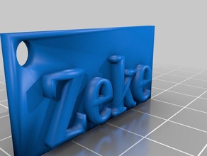 zeke keycahin coins & badges 3d print model - Mito3D
