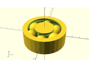 toplar rulman optimiert Teile Kugellager 3d print model - Mito3D