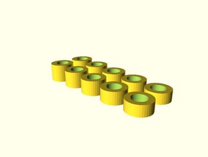 çift şerit pullar parçalar 3d print model - Mito3D