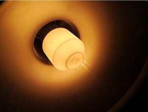 45 mm ronda lightbulb difusor decoración la luz del led bombilla de 3d print model - Mito3D