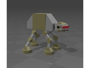 at-at walker minimalist toys & games iconic design model star wars toy 3d print model - Mito3D