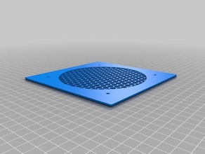 meu personalizados genérico de proteção da ventoinha do filtro malha, ninho abelha-do partes personalizado 3d print model - Mito3D