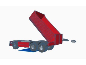 fixa traseira caminhão basculante r c veículos bruder dumper rc tamiya caminhões 3d print model - Mito3D