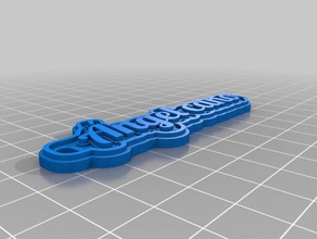 llavero llaveros 3dcrmfsf personalizado 3d print model - Mito3D