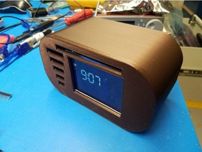 pac man horloge cas remix de l'électronique 3d print model - Mito3D