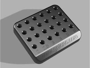 diamètre titulaire de la boîte porte-outils & boîtes 3d print model - Mito3D