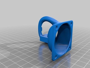 ajustado conducto del ventilador fl sol kossel mini delta de la impresora Impresora 3d las piezas 3d print model - Mito3D