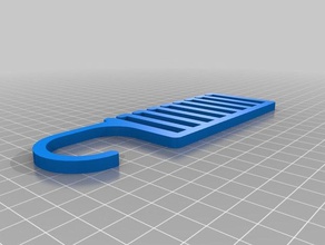 my customized tie hanger - parametric household 3d print model - Mito3D