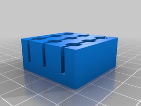 3x3 bit hex titulaire porte-outils & boîtes personnalisé 3d print model - Mito3D