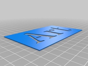 sanat işaretler ve logolar özelleştirilmiş 3d print model - Mito3D