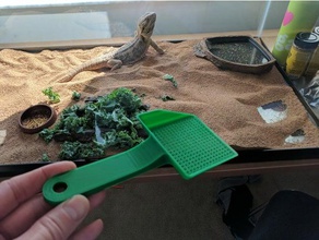kleine poop scoop Reptilien Lebensraum hand-Werkzeuge pooper scooper printinz Reptil 3d print model - Mito3D