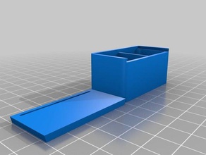 dice box 2 containers customized 3d print model - Mito3D