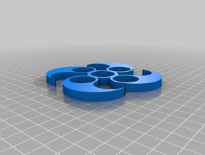 yin-yang 4x bearing toys & games customized 3d print model - Mito3D