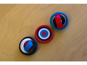 multi-color de la rotación los anillos juguete juguetes mecánicos multicolor paleta anillo 3d print model - Mito3D