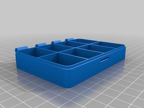 my customized hinged box v2 organization 3d print model - Mito3D
