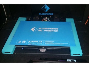 flashforge novo criador pro - cama extender tamanho 8 x 10 plexiglass Impressora 3d acessórios 3d print model - Mito3D