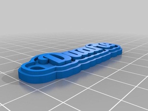 duarte keychains customized 3d print model - Mito3D