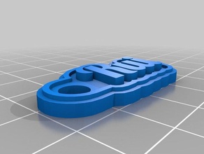 rui Schlüsselanhänger kundengebundene 3d print model - Mito3D