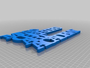 mischeriesartacademy gestapelten Buchstaben Skulpturen kundengebundene 3d print model - Mito3D