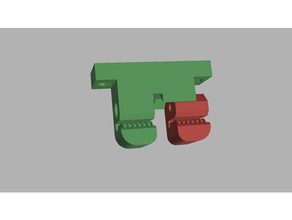 folgertech 2020 i3 axe y, ceinture titulaire du tendeur L'imprimante 3d de pièces D'ici à folger tech 3d print model - Mito3D