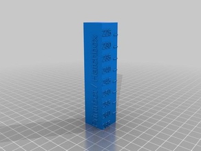 my customized temperature calibration tower 265-225 3d printing tests 3d print model - Mito3D