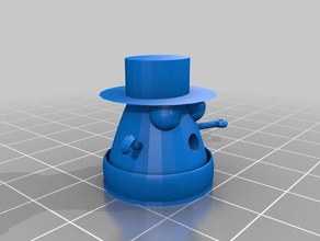 garip küçük adam 3d baskı serin komik şapka 3d print model - Mito3D