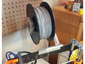 remixed prusa mk2 threaded bearing spool holder w filament guide 3d printer parts i3 3d print model - Mito3D