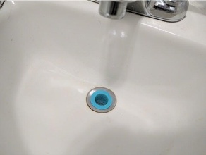mini-drain de l'évier la salle bains vidange crépine le drain bouchon d'évier 3d print model - Mito3D
