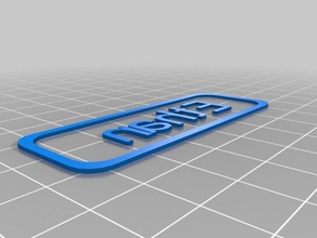meu personalizados custiomizable nome do tag sinais e logotipos personalizado 3d print model - Mito3D