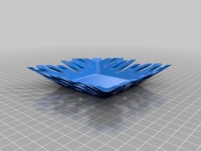 rectangular bowl flames multi color print 3d printing 3d print model - Mito3D